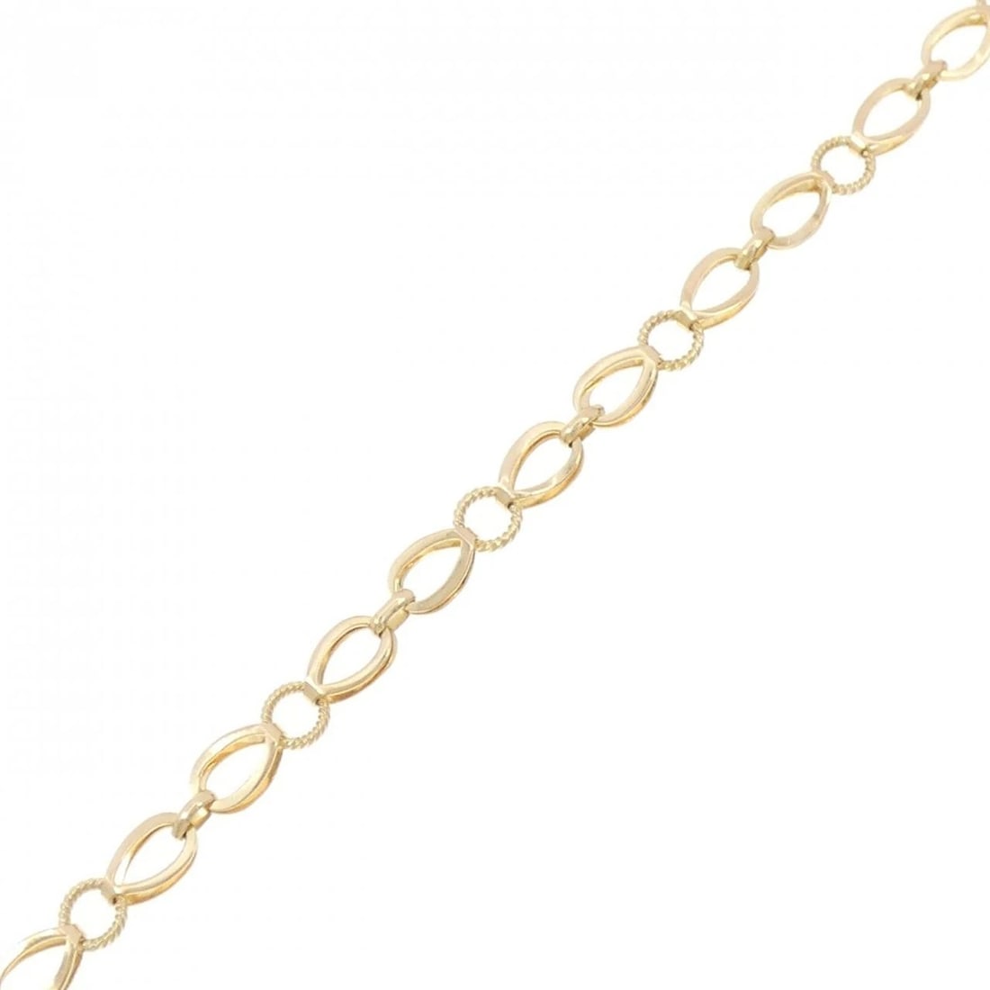 K18YG BRACELET: K18YG Bracelet Brand: Unbranded Type: Bracelet Material: K18 Yellow Gold, Color: Yellow Gold Size: 14cmActualSize Max W: 4.7mm Accessories: None Accessories Notice: When purchasing pre-owned