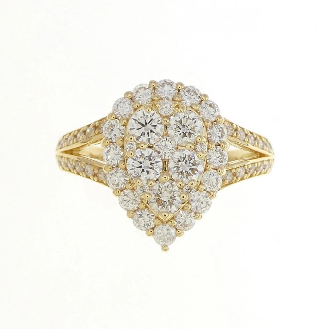 K18YG DIAMOND RING - 2