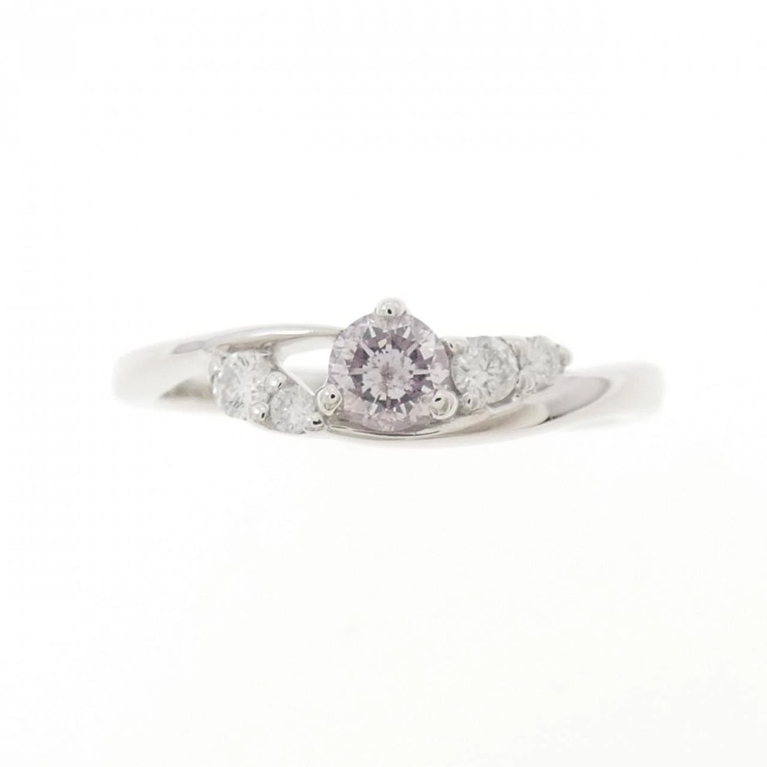 K18WG DIAMOND RING - 2