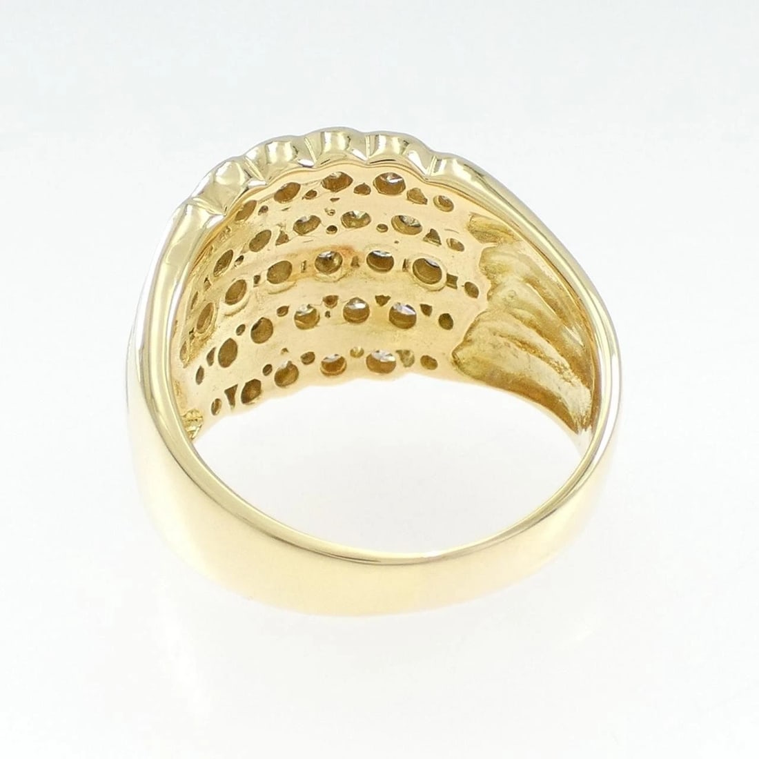 K18YG DIAMOND RING - 3