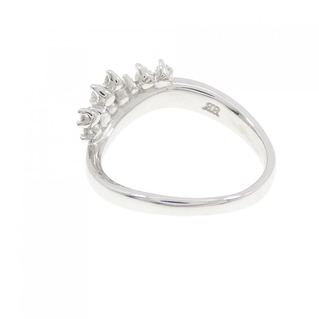 K18WG DIAMOND RING - 2