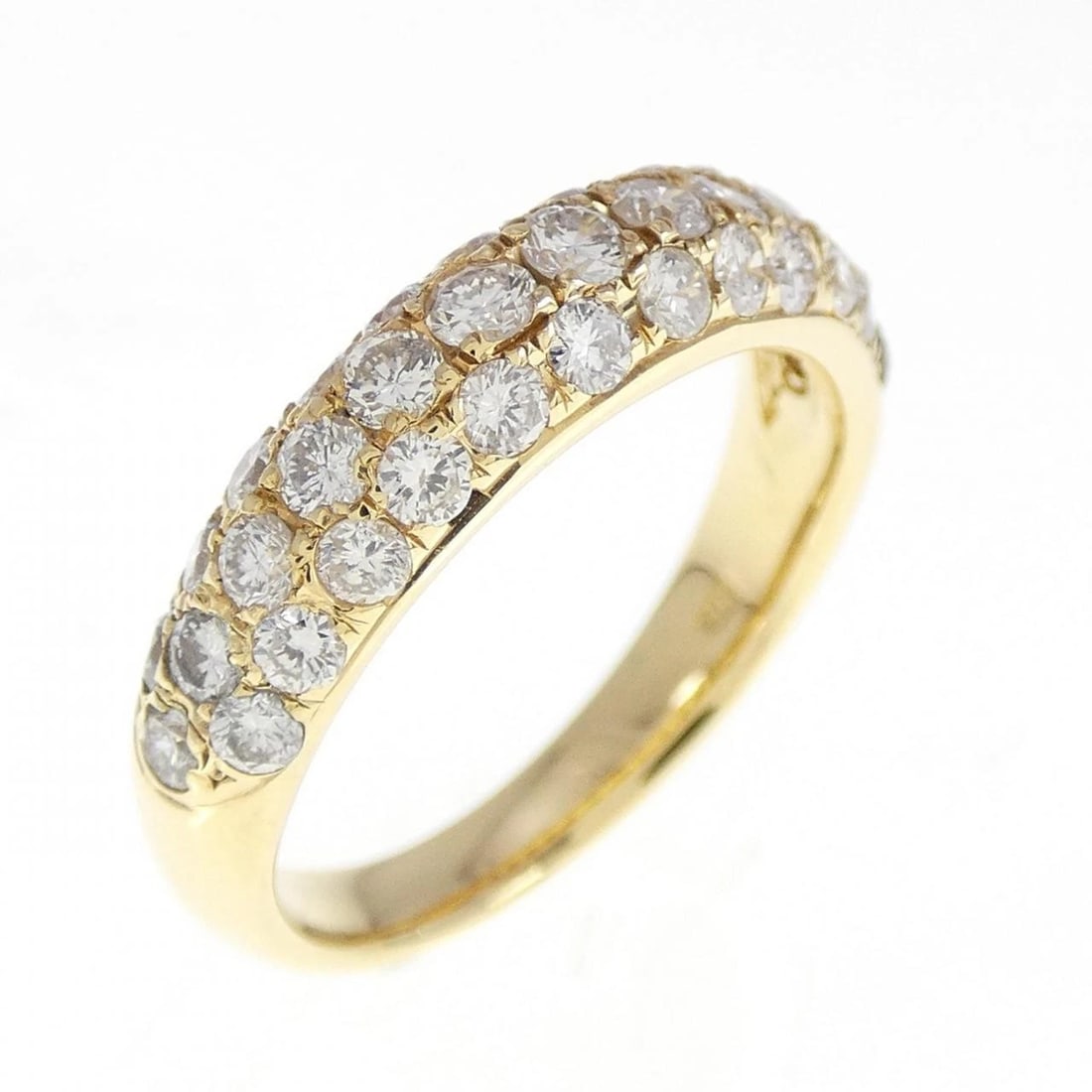 K18YG DIAMOND RING: K18YG Diamond Ring Brand: Unbranded Type: Ring Material: K18 Yellow Gold, Main Stone/Creation Natural Color: Yellow Gold Size: 6 (US size) Accessories: None Accessories Notice: When purcha