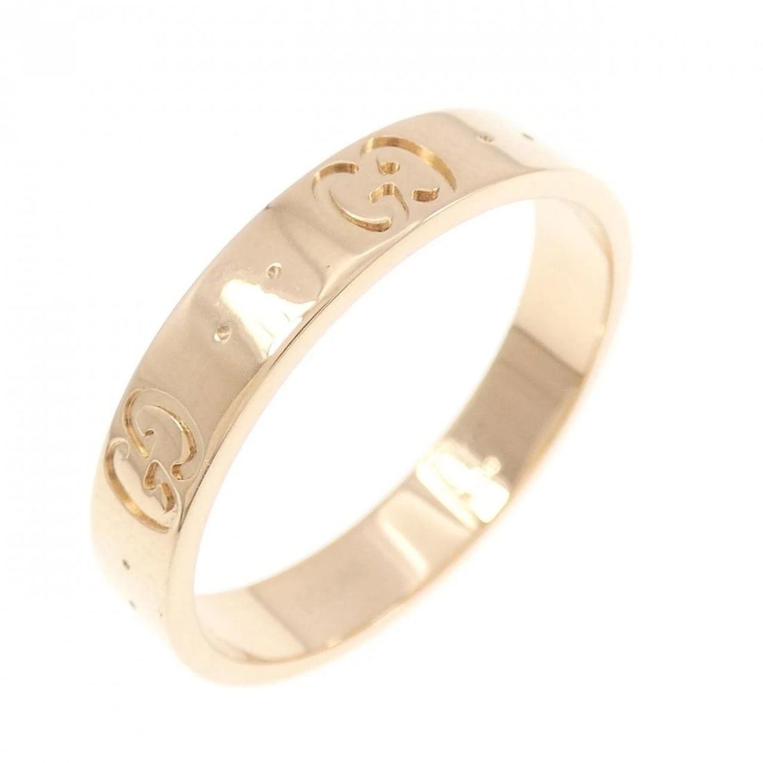 GUCCI ICON RING: Gucci Icon Ring Brand: GUCCI Type: Gucci ring Material: 750 Pink Gold, Color: Pink Gold Size: US9.75 Accessories: None Accessories Notice: When purchasing pre-owned goods, please refer to the