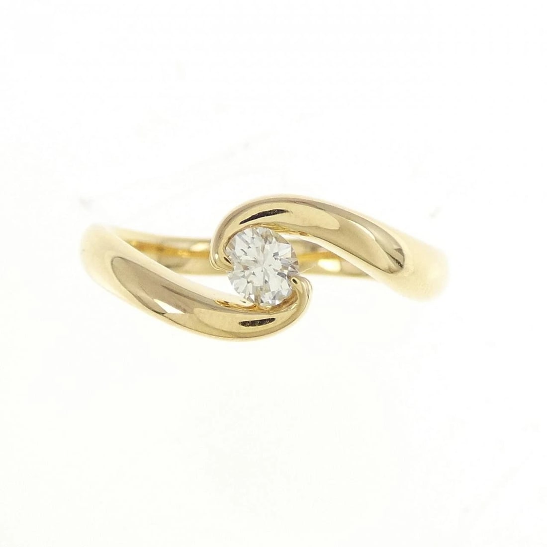 K18YG DIAMOND RING - 2