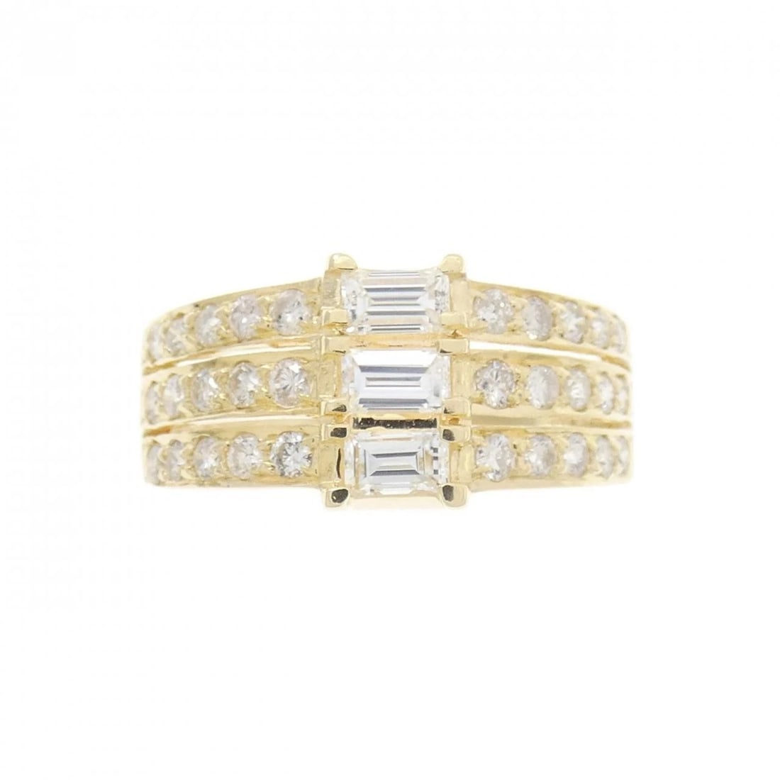 K18YG DIAMOND RING: K18YG Diamond Ring Brand: Unbranded Type: Diamond ring Material: 18K yellow gold, Main Stone/Creation Natural Color: yellow gold Size: 8.75US Accessories: None Accessories Notice: When pur