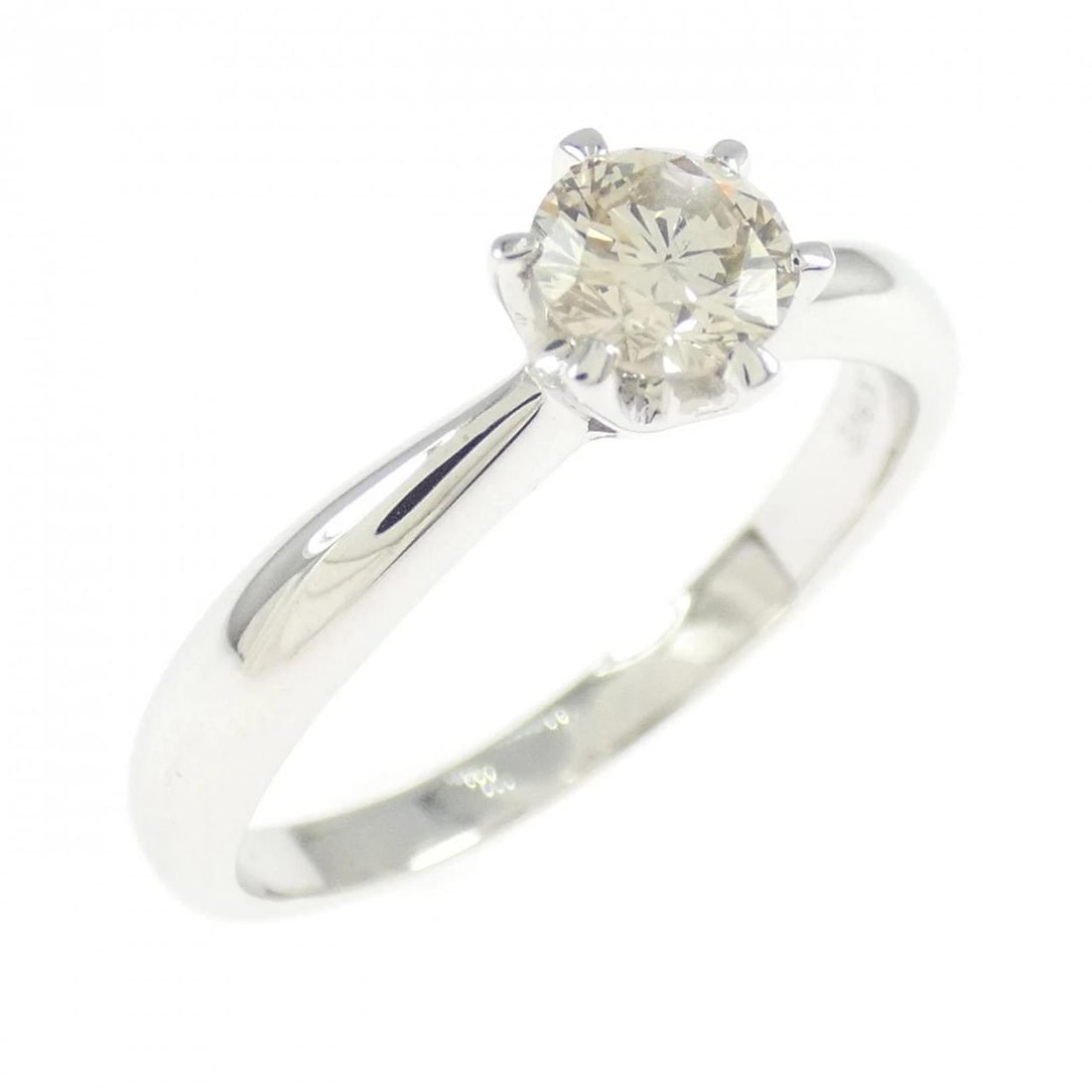 K18WG SOLITAIRE DIAMOND RING: K18WG Solitaire Diamond Ring Brand: Unbranded Type: Ring Material: K18 White Gold, Main Stone/Creation Natural Color: white gold Size: 6US Accessories: None Accessories Notice: When
