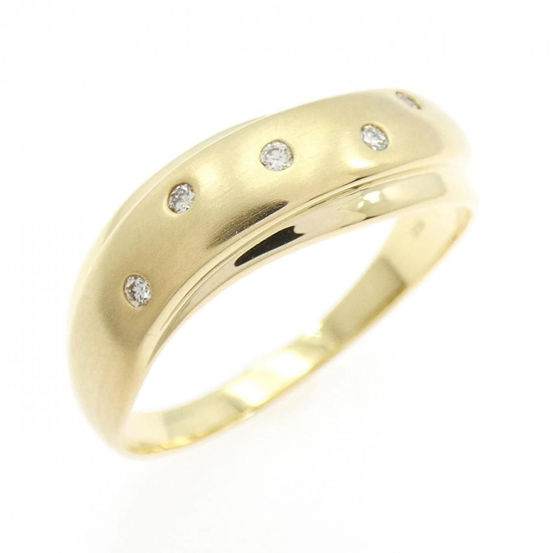 K18YG DIAMOND RING: K18YG Diamond Ring Brand: Unbranded Type: Diamond ring Material: 18K yellow gold, Main Stone/Creation Natural Color: Yellow Gold Size: US10.5 Accessories: None Accessories Notice: When