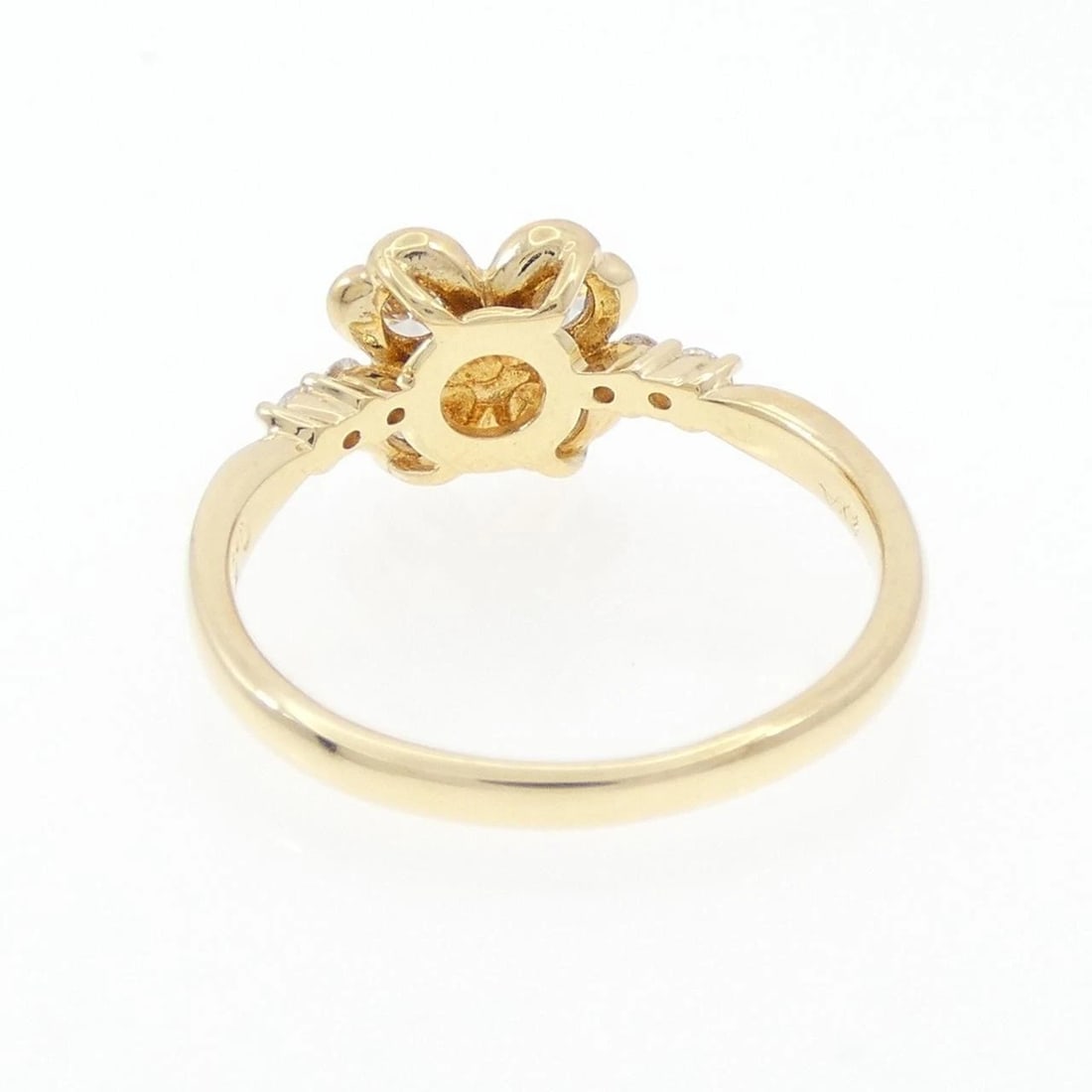 K18YG CLOVER DIAMOND RING - 3