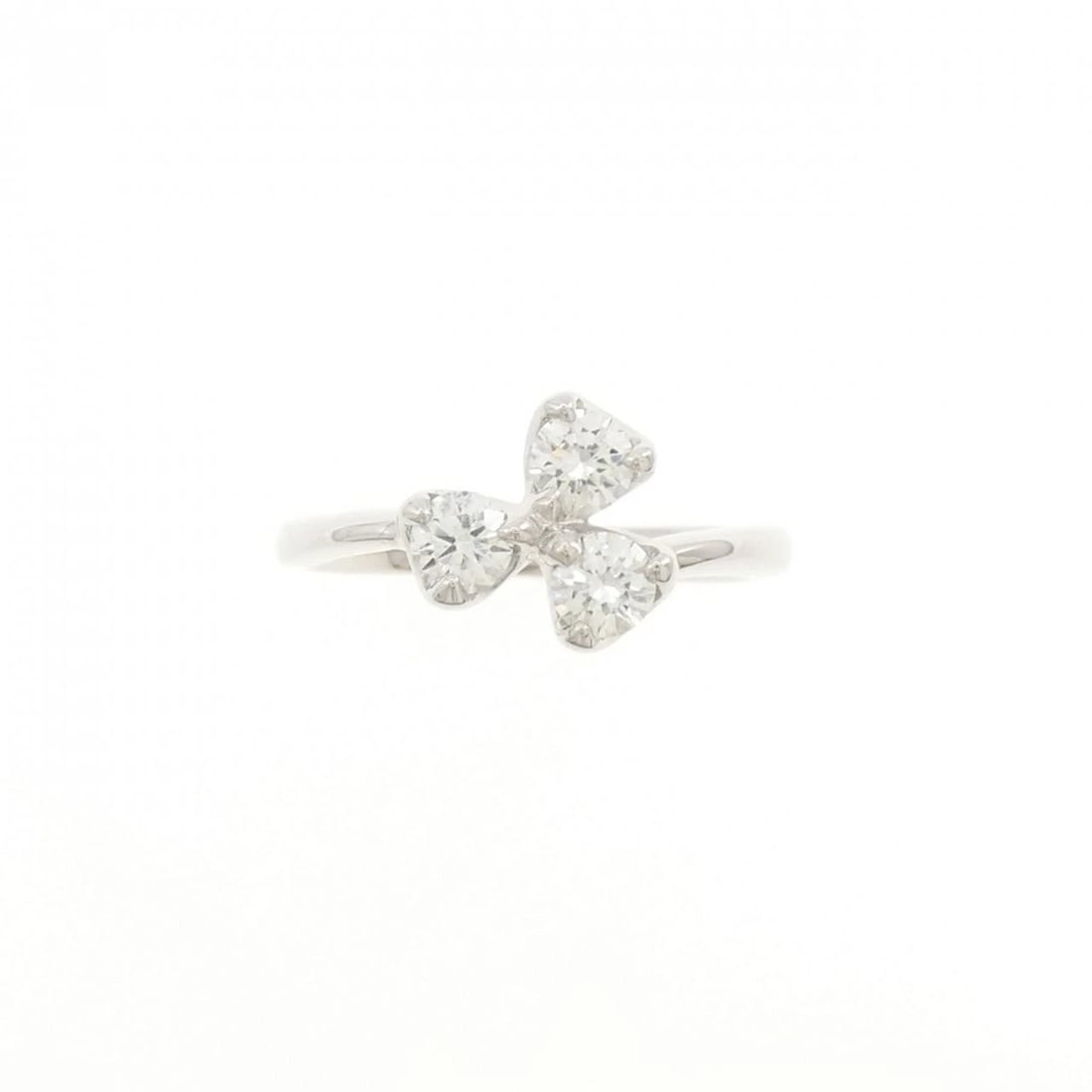 K18WG DIAMOND RING - 2