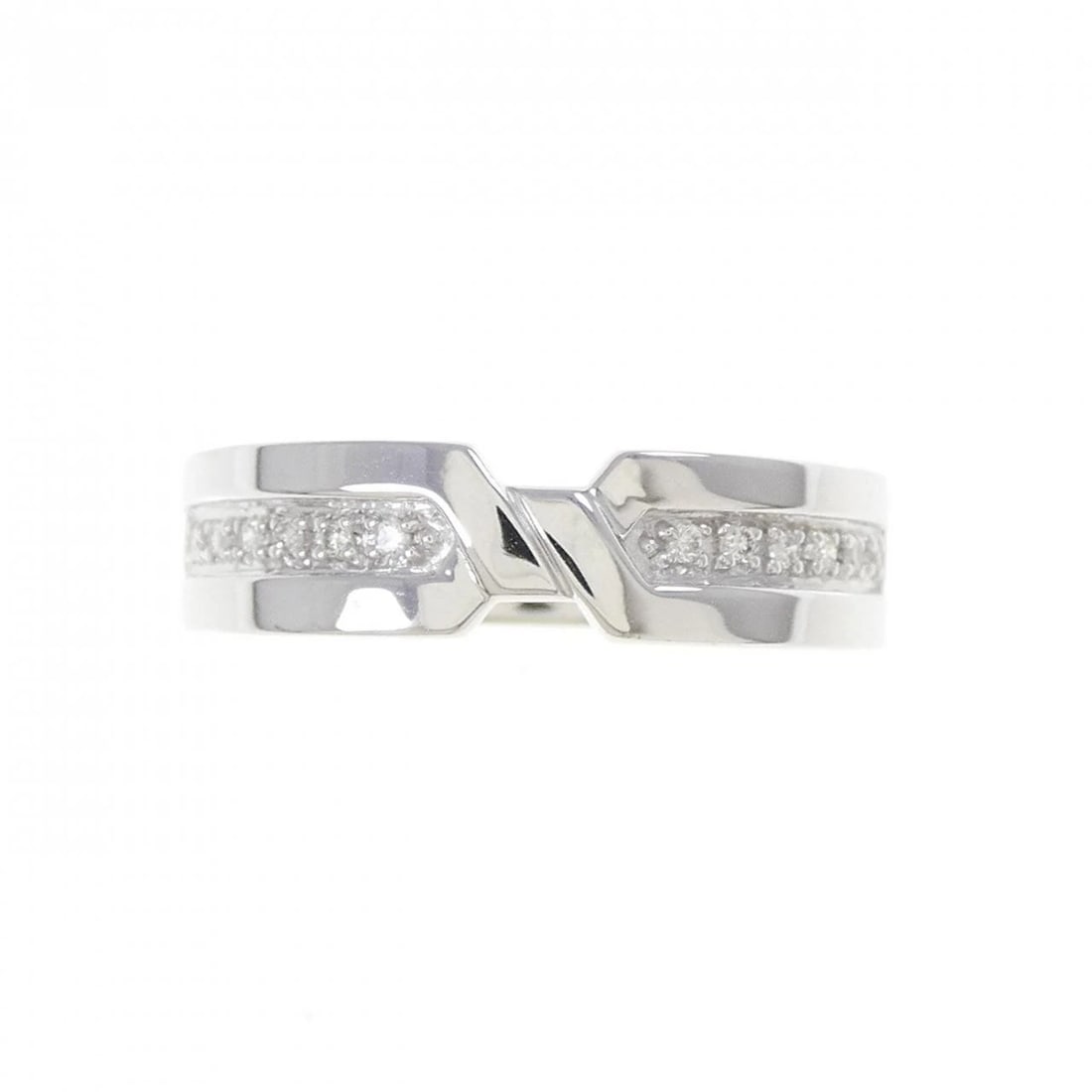 K18WG DIAMOND RING - 2