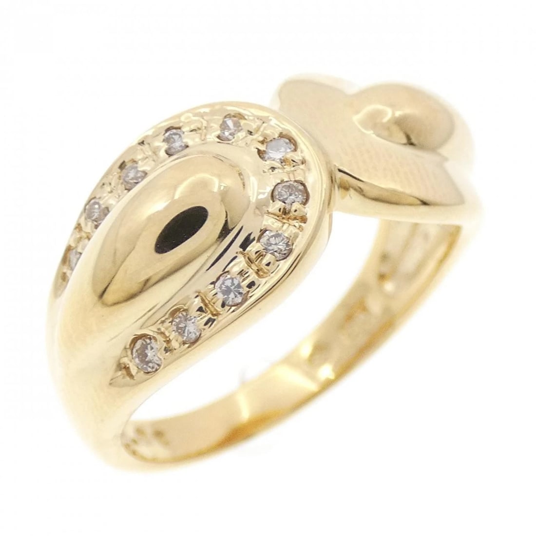 K18YG DIAMOND RING: K18YG Diamond Ring Brand: Unbranded Type: Ring Material: K18 Yellow Gold, Main Stone/Creation Natural Color: yellow gold Size: 6US Accessories: None Accessories Notice: When purchasing