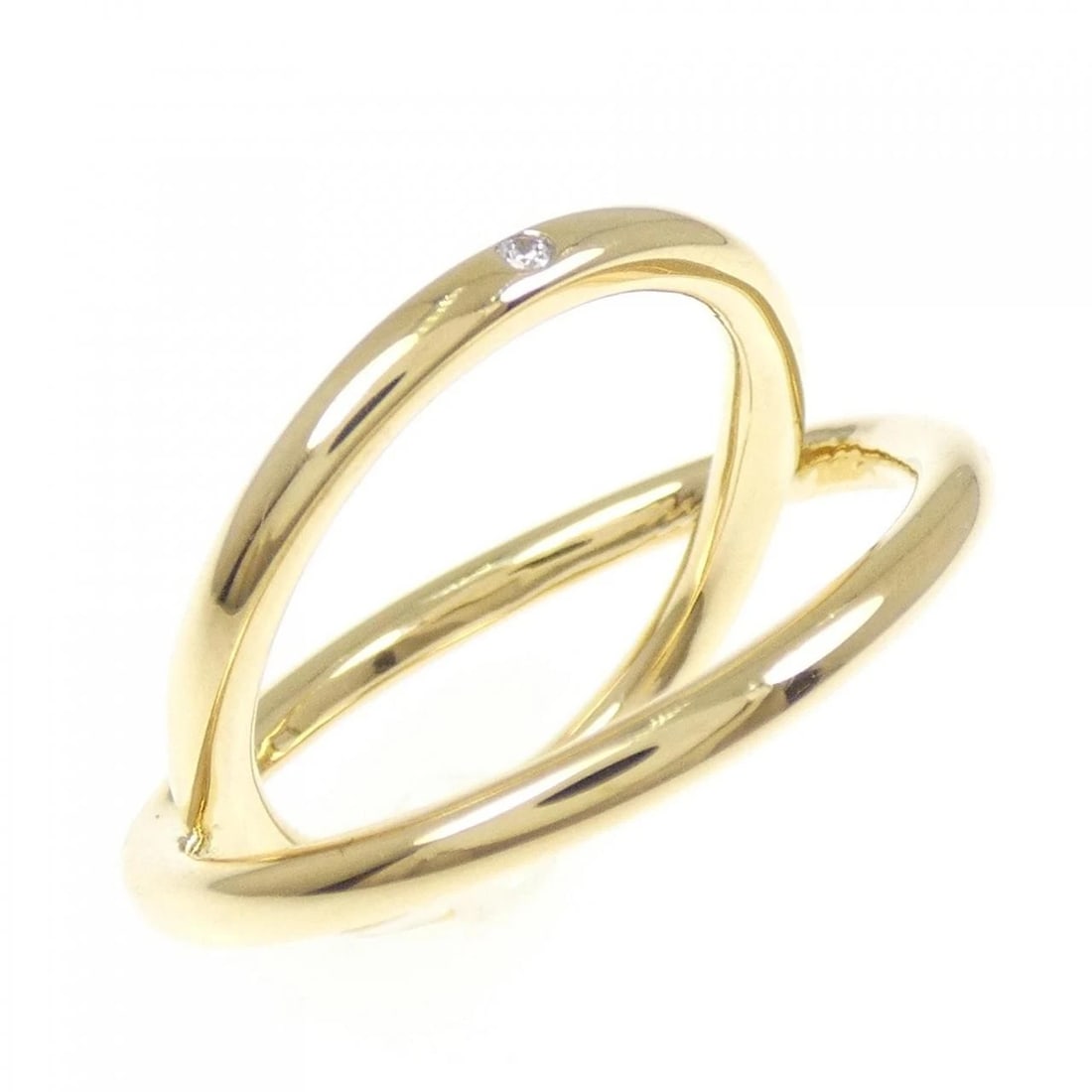 K18YG DIAMOND RING: K18YG Diamond Ring Brand: Unbranded Type: Ring Material: K18 Yellow Gold, Main Stone/Creation Natural Color: Yellow Gold Size: 5.5 -6 (US size) Accessories: None Accessories Notice: When
