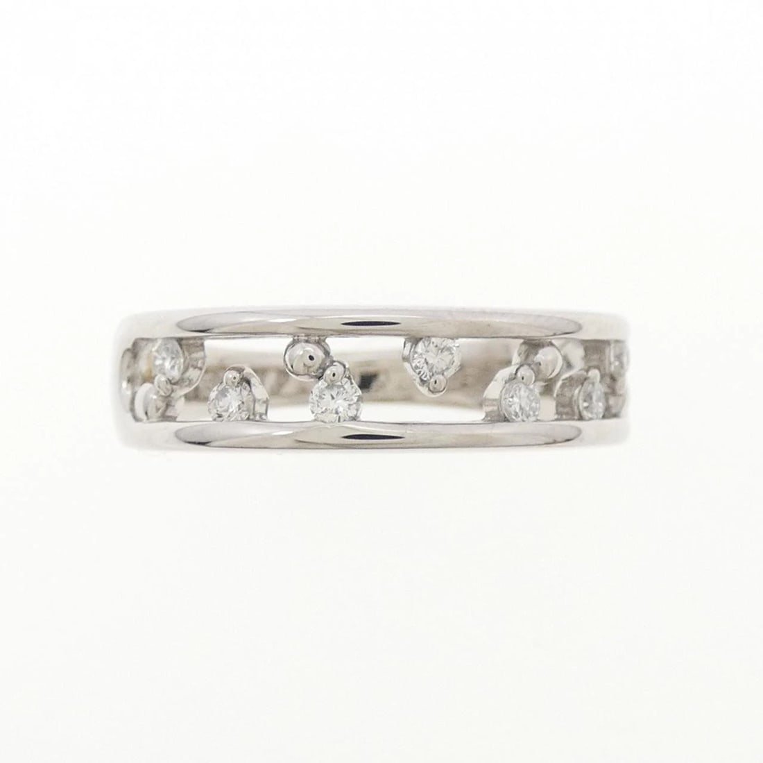 K18WG DIAMOND RING - 2