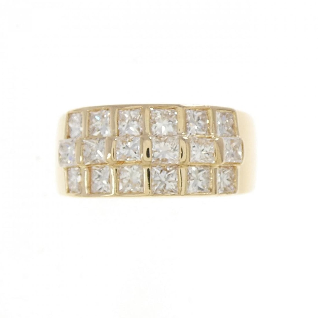 K18YG DIAMOND RING - 2