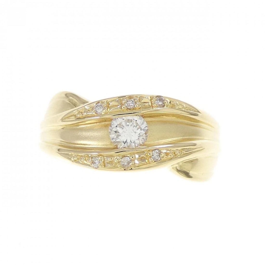 K18YG DIAMOND RING - 2