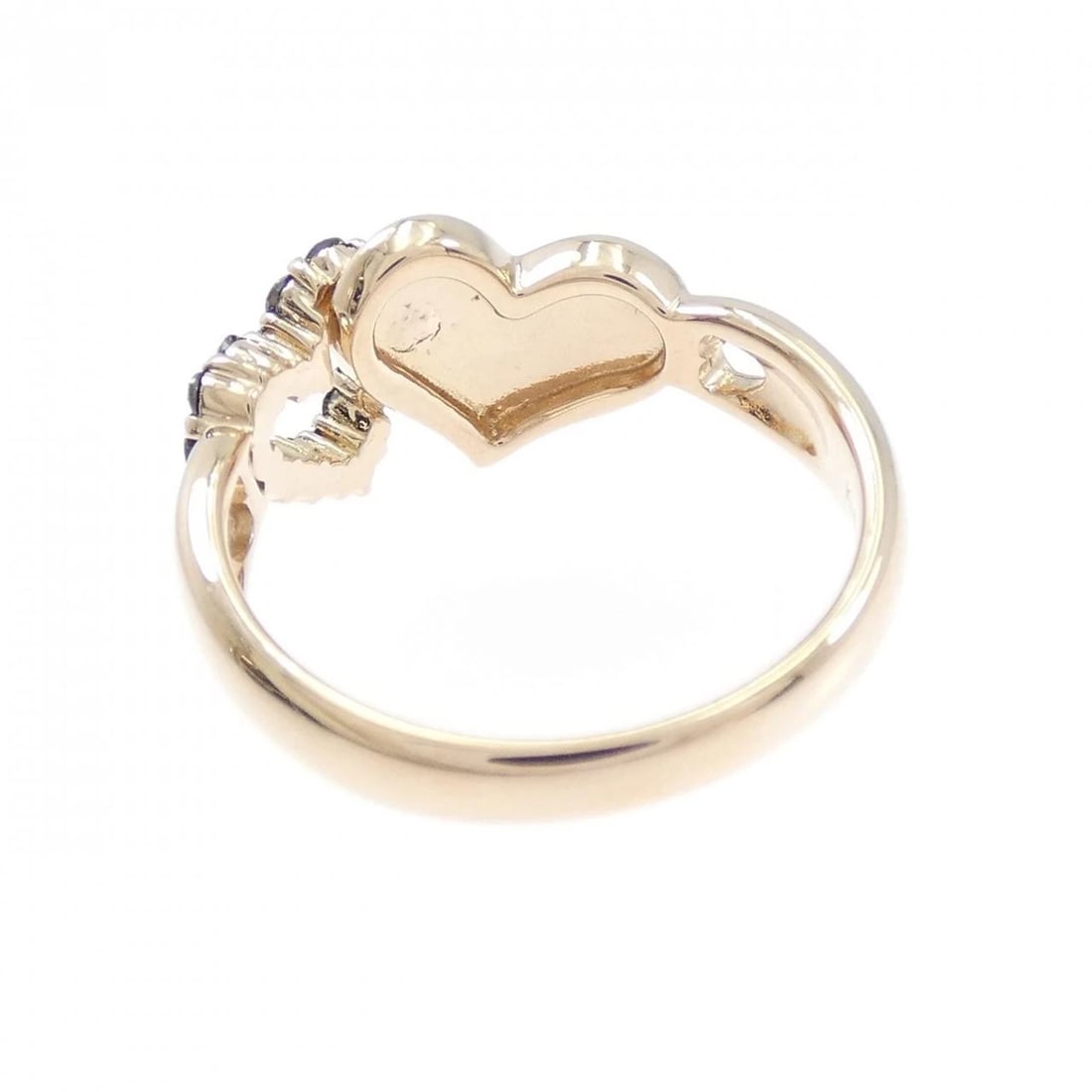K18PG HEART DIAMOND RING - 3