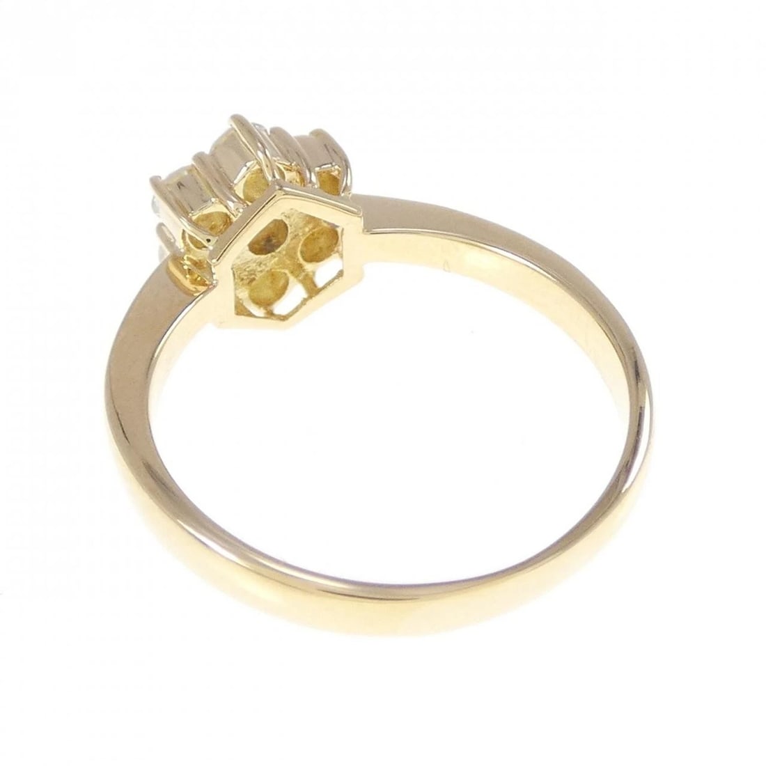 K18YG DIAMOND RING - 3