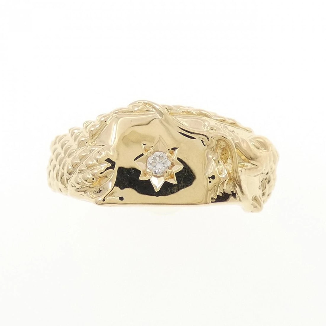 K18YG DRAGON DIAMOND RING - 2