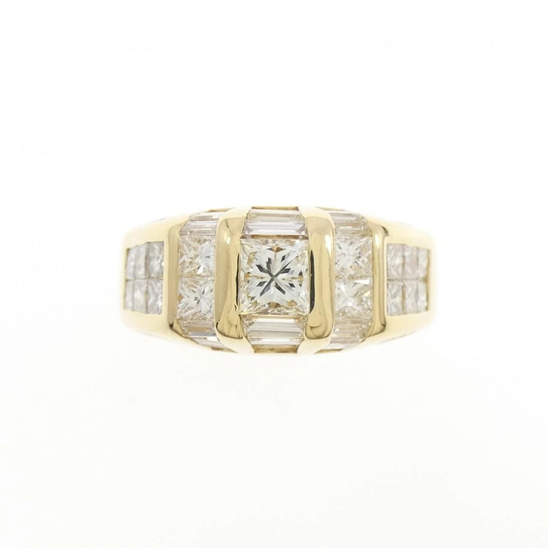 K18YG DIAMOND RING - 2