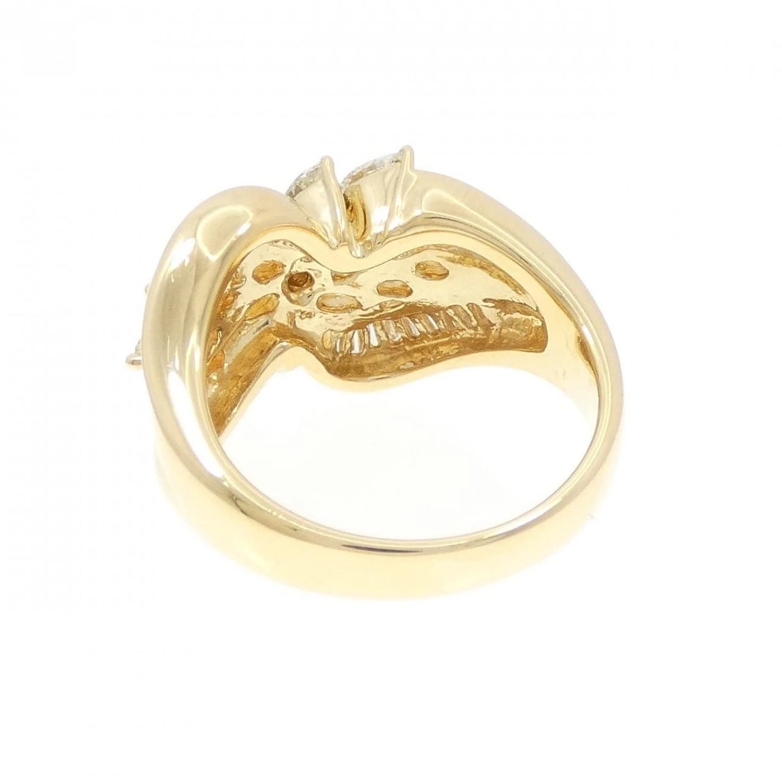 K18YG DIAMOND RING - 3