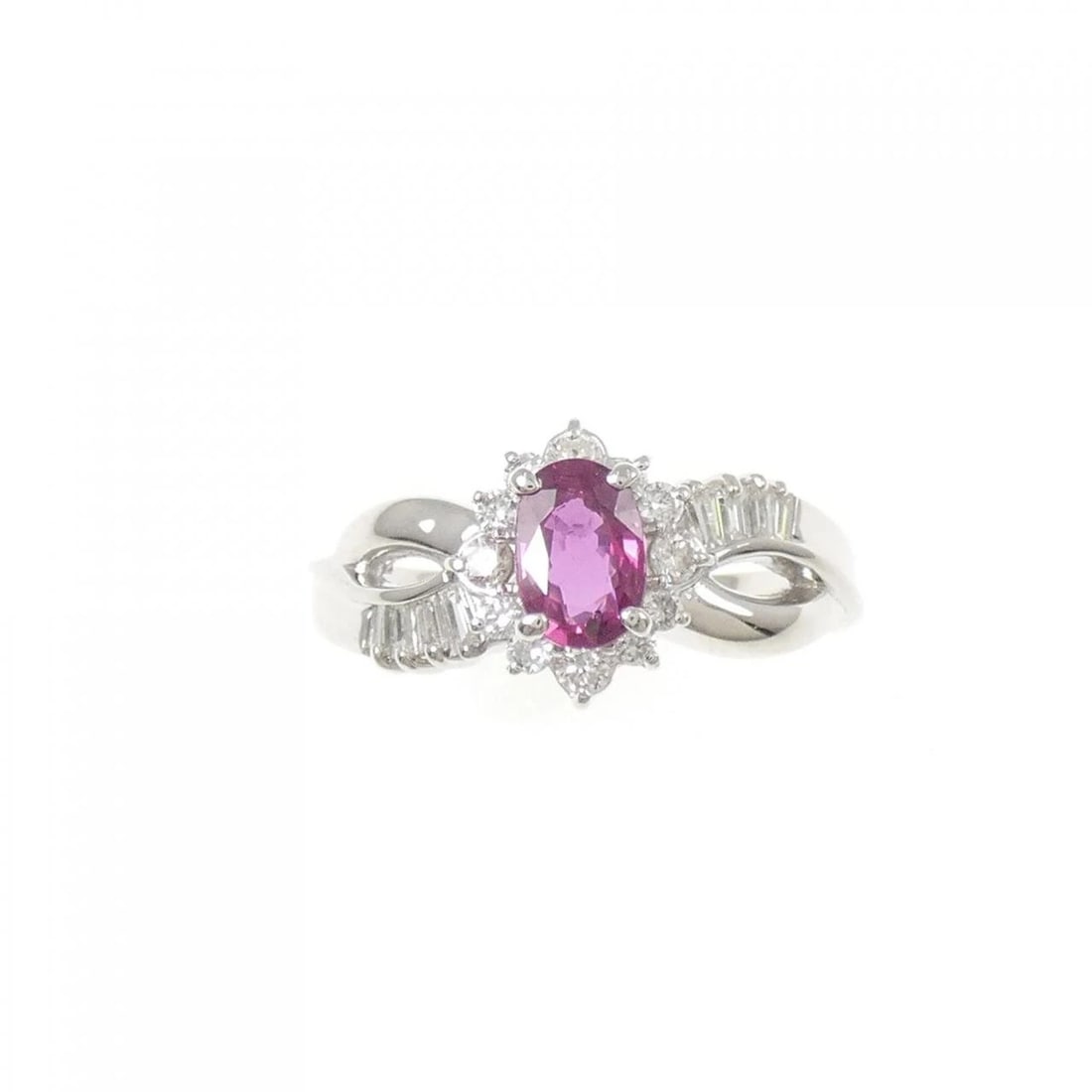 PT950 RUBY RING - 2