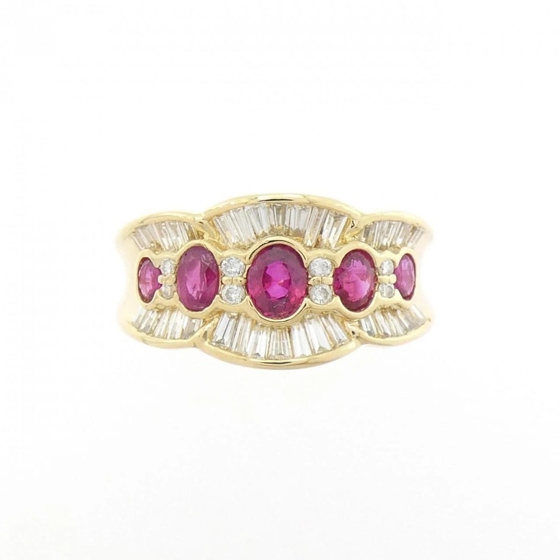 K18YG RUBY RING - 2