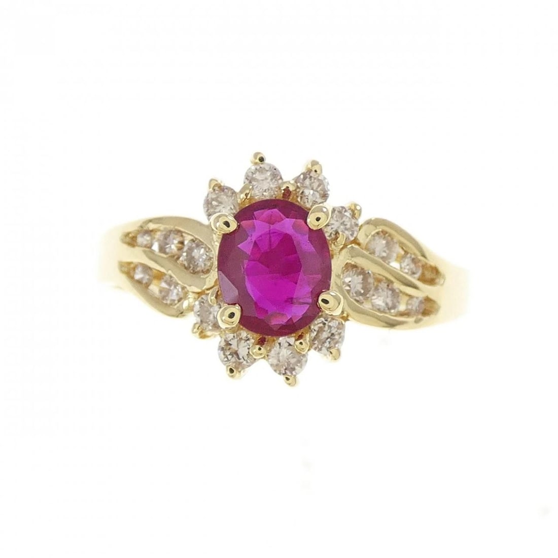 750YG RUBY RING - 2