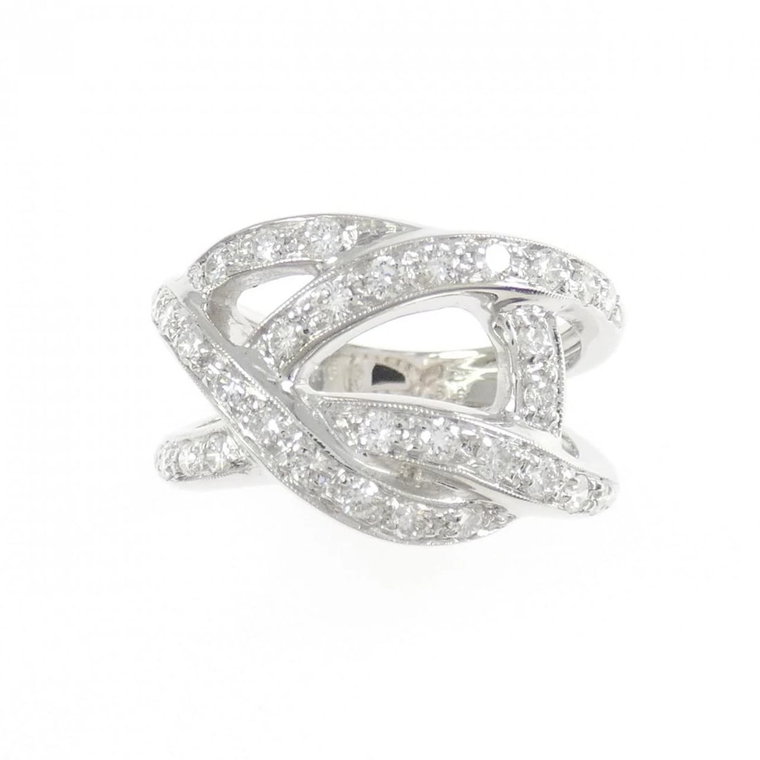 K18WG DIAMOND RING - 2