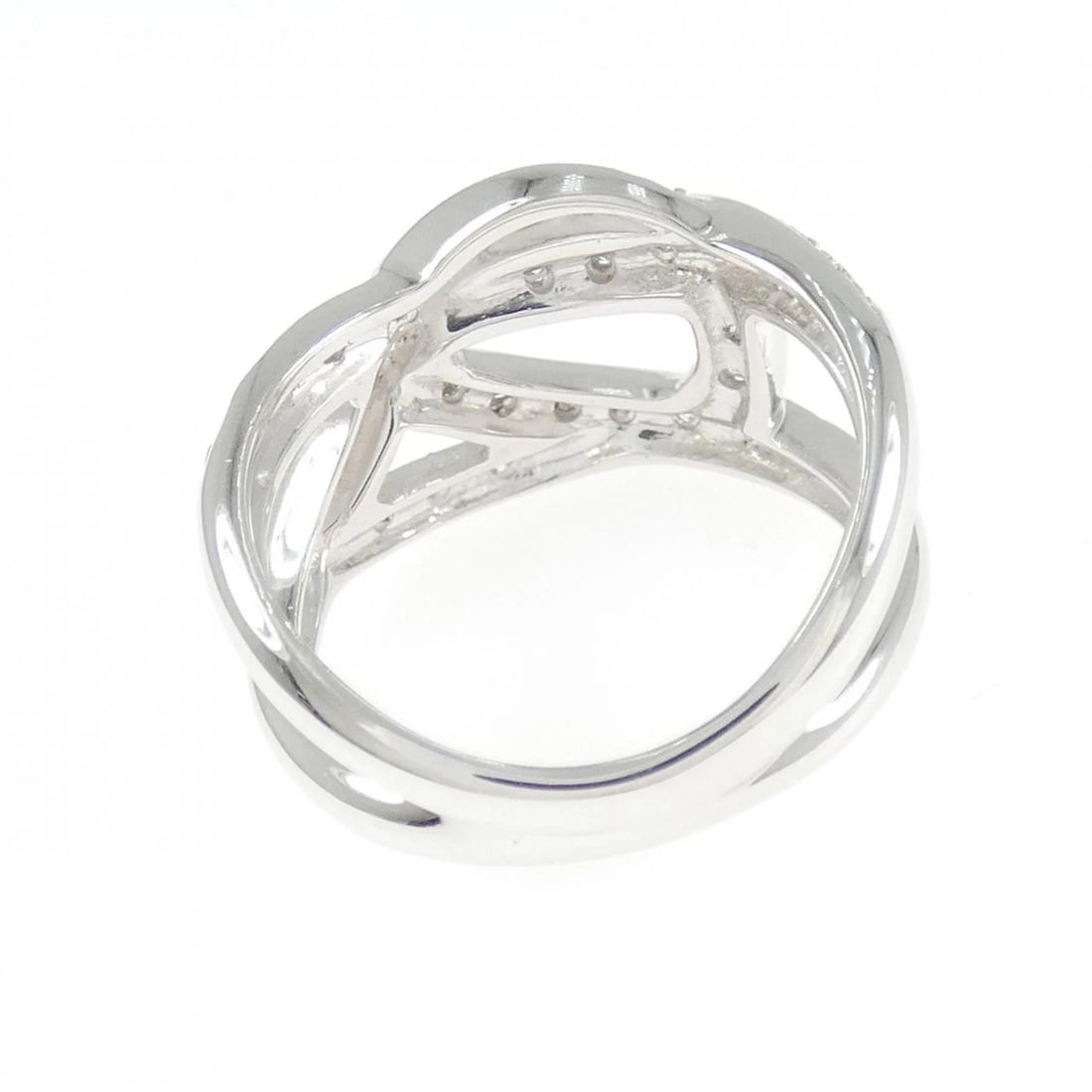 K18WG DIAMOND RING - 3
