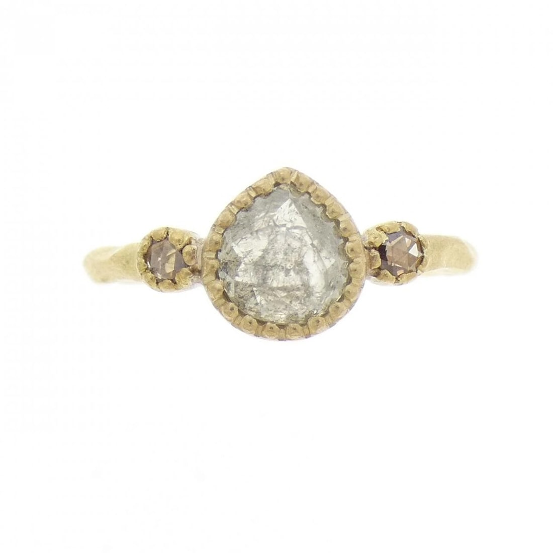 K18YG DIAMOND RING - 2