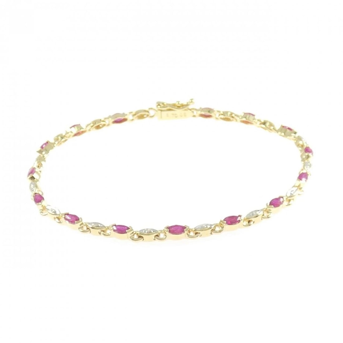 750YG 750WG RUBY BRACELET - 3