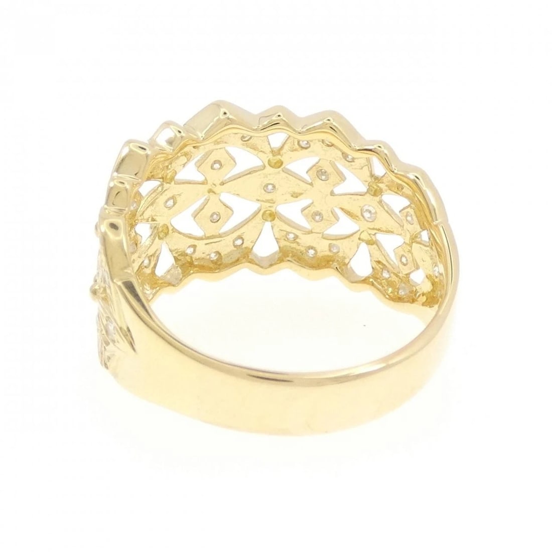 K18YG DIAMOND RING - 3