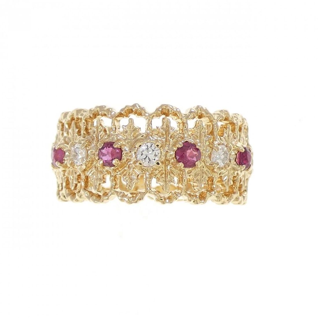 K18YG RUBY RING - 2