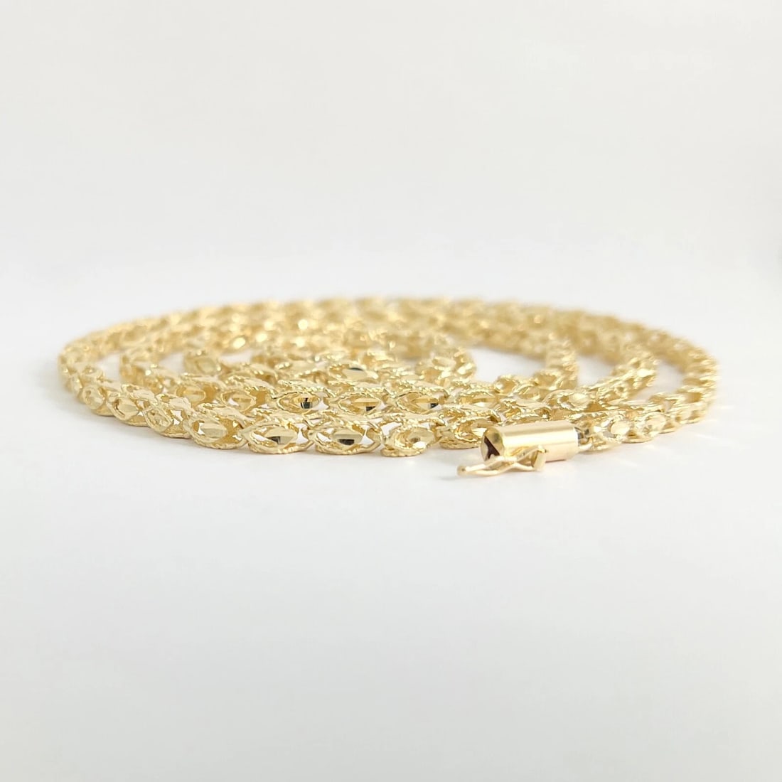 LONG TURKISH ROPE CHAIN NECKLACE 14K YELLOW GOLD (1 of 3)