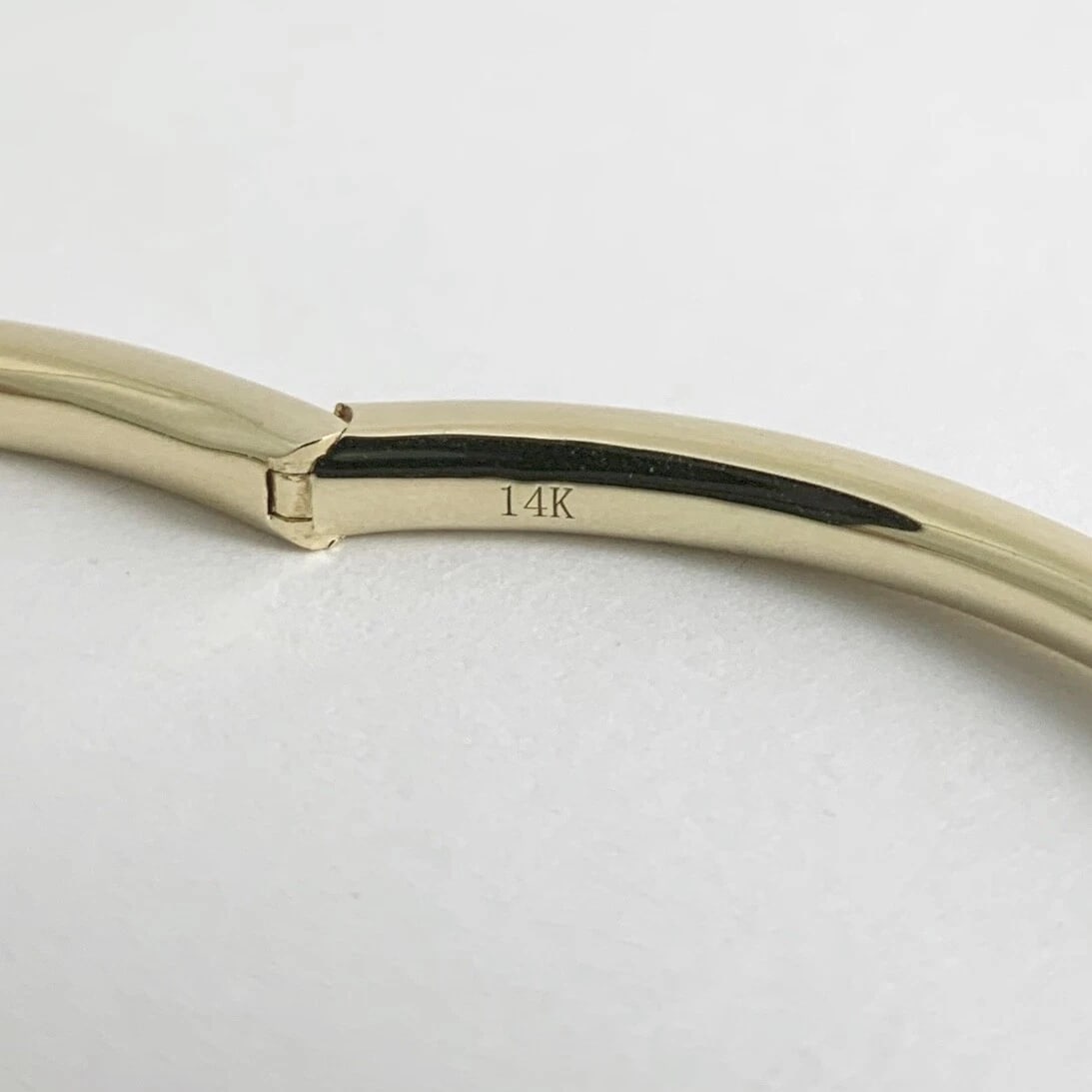 RUBY GEMSTONE BANGLE BRACELET 14K YELLOW GOLD - 3