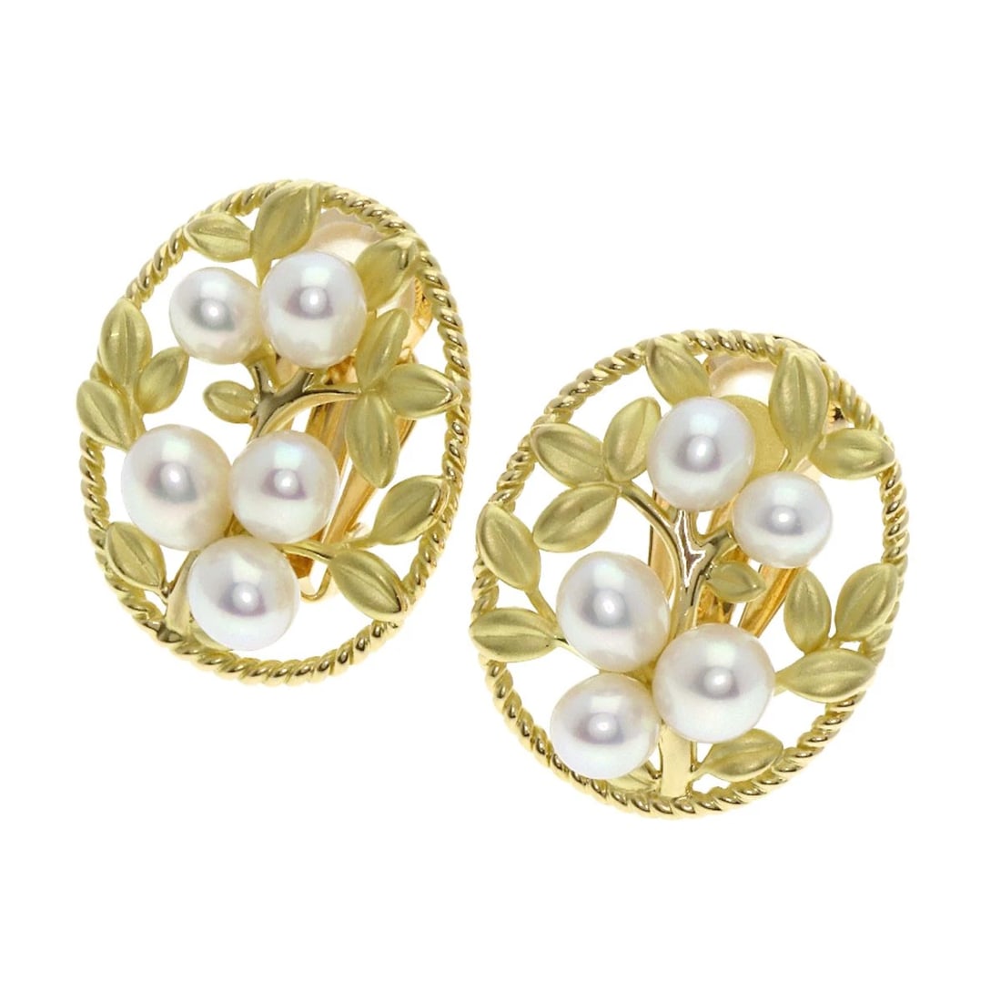 TASAKI PEARL PEARL EARRING K18 YELLOW GOLD (1 of 4)
