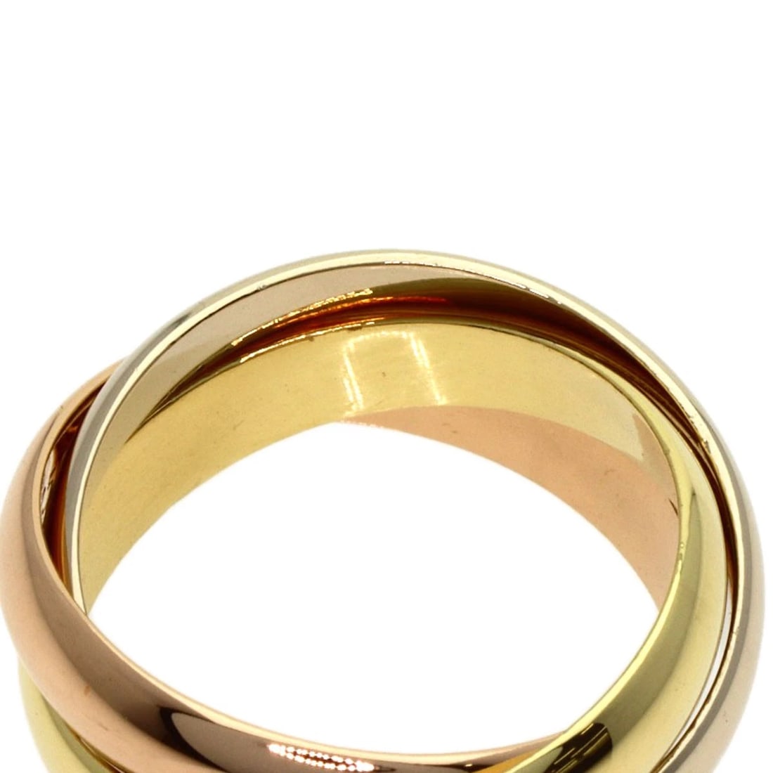 CARTIER TRINITY RING K18 YELLOW GOLD K18 WHITE GOLD (1 of 2)