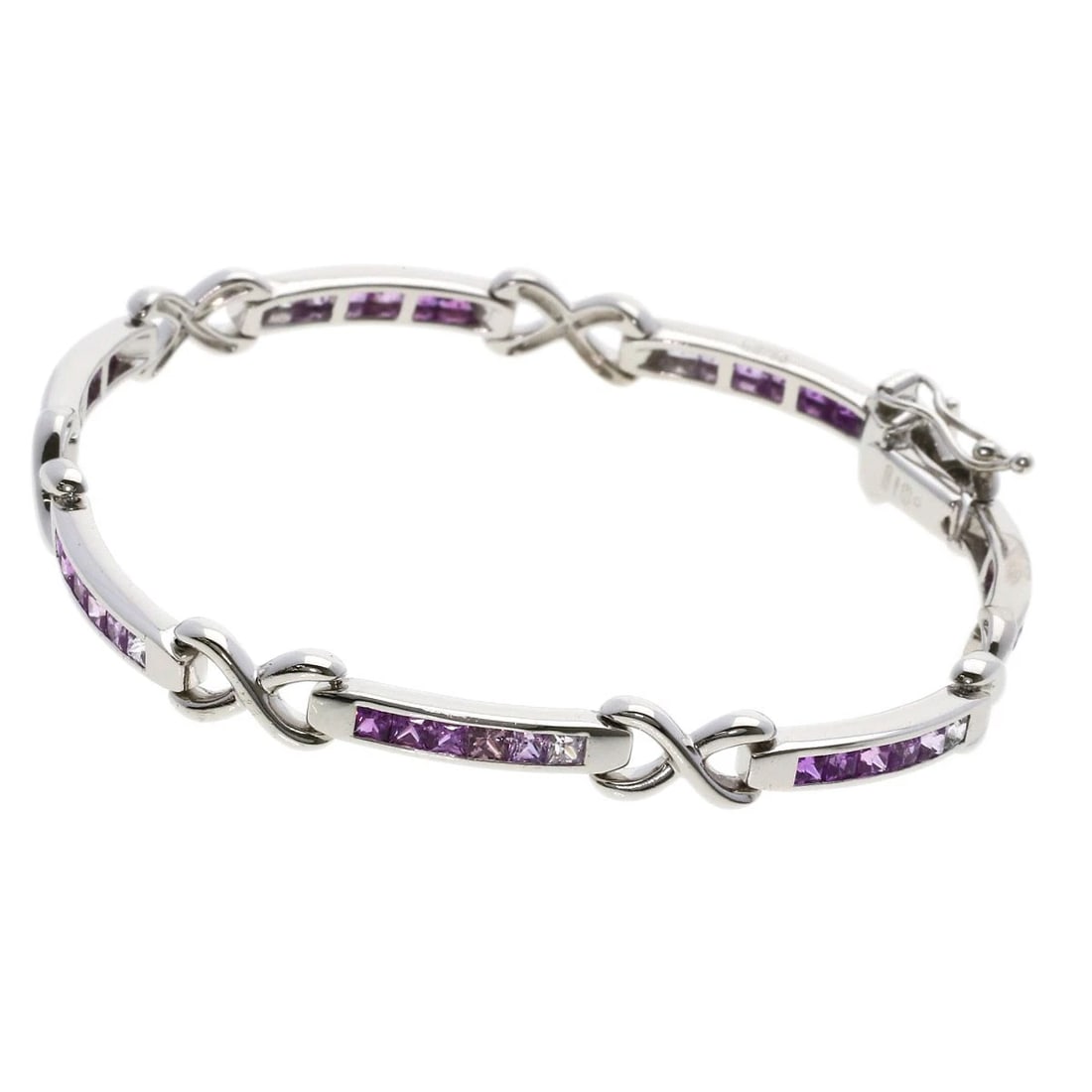 JEUNET SAPPHIRE BRACELET K18 WHITE GOLD (1 of 6)