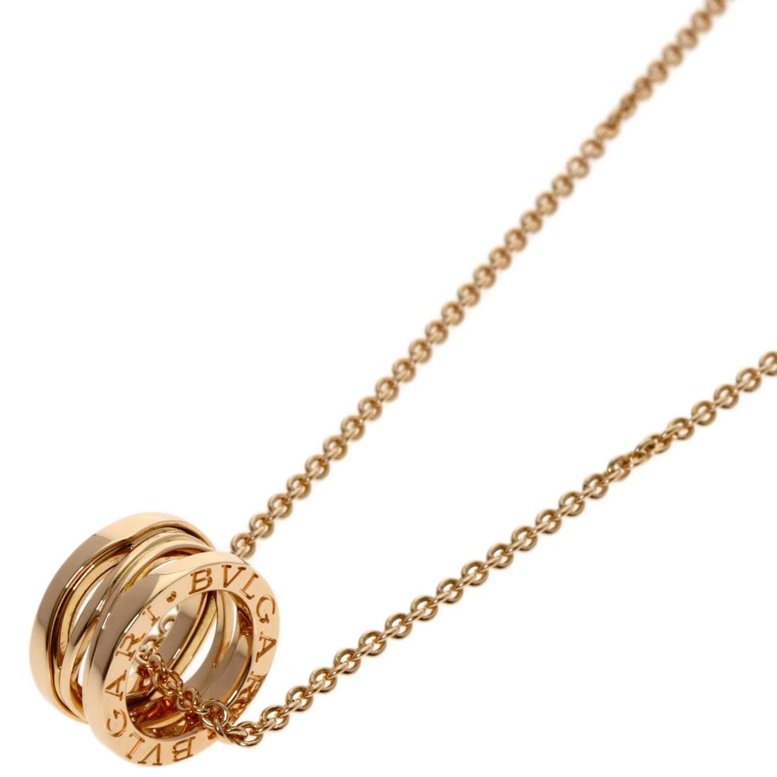 BVLGARI B.ZERO1 LEGEND NECKLACE K18 PINK GOLD (1 of 6)