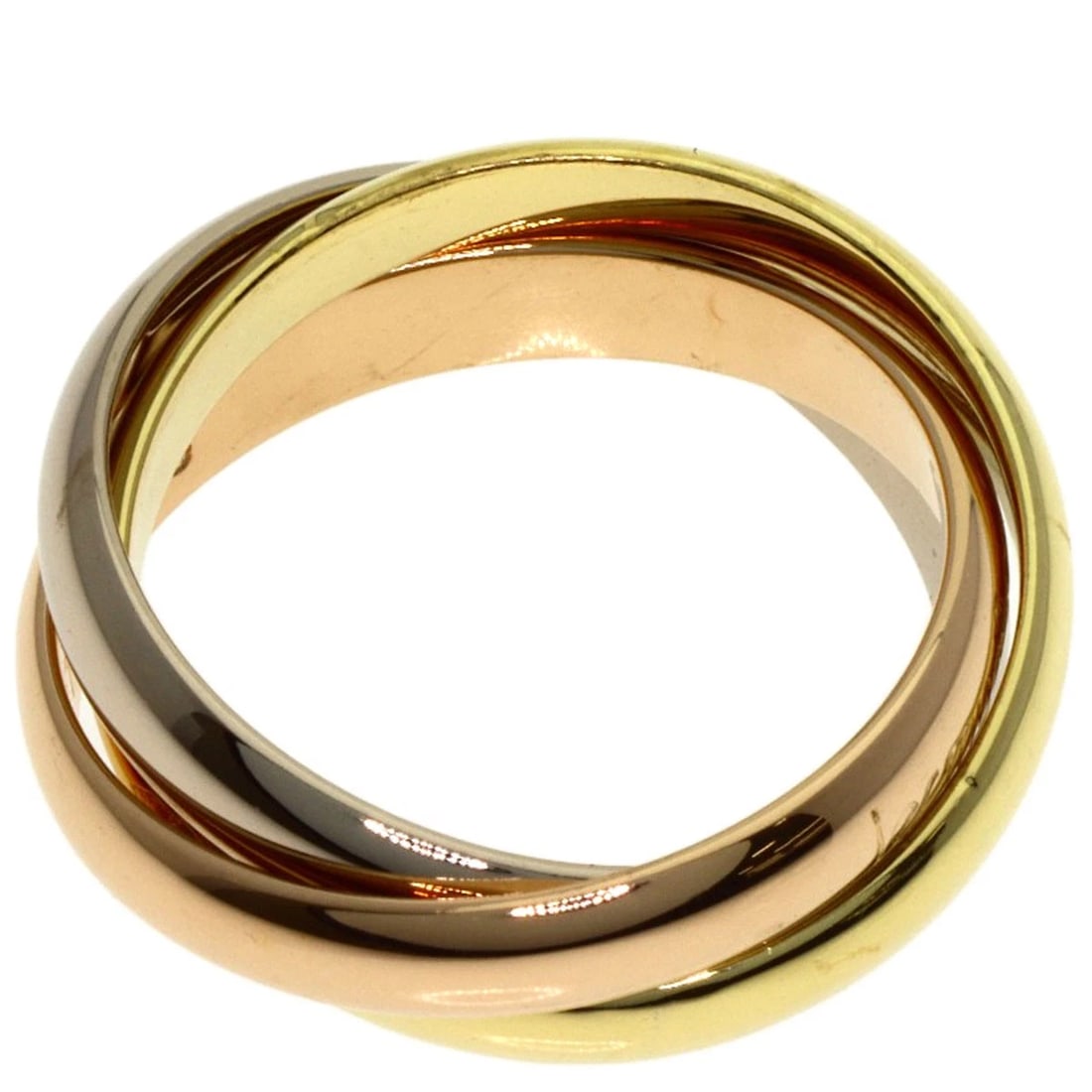 CARTIER TRINITYRING K18 YELLOW GOLD: CARTIER TrinityRing K18 Yellow Gold Brand: CARTIER Type: Ring Material: K18 Yellow Gold/K18 White Gold/18K Pink Gold, Color: Exterior Color Gold Size: 6.5 (US) Accessories: None Accessorie