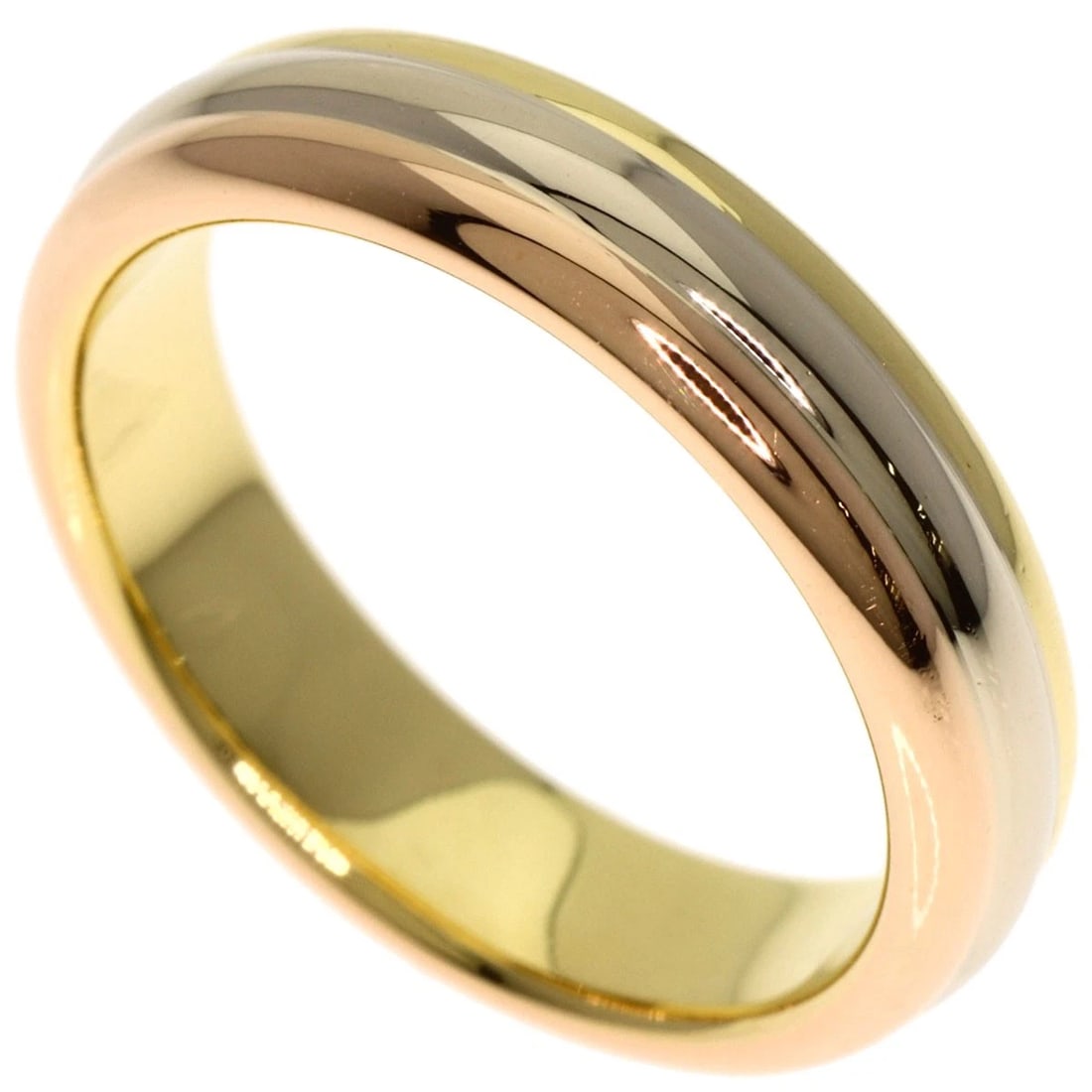 CARTIER THREE COLOR RING K18 YELLOW GOLD 18K PINK GOLD (1 of 3)