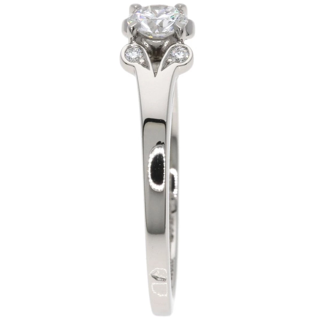 CARTIER BALLERINA SOLITAIRE BRIGHT LILLIAN CUT DIAMOND RING: CARTIER Ballerina Solitaire Bright Lillian Cut Diamond Ring Brand: CARTIER Type: Ring Material: Platinum PT950, Main Stone/Creation Natural Color: Exterior Color Silver Size: 5.25 (US) Accessorie