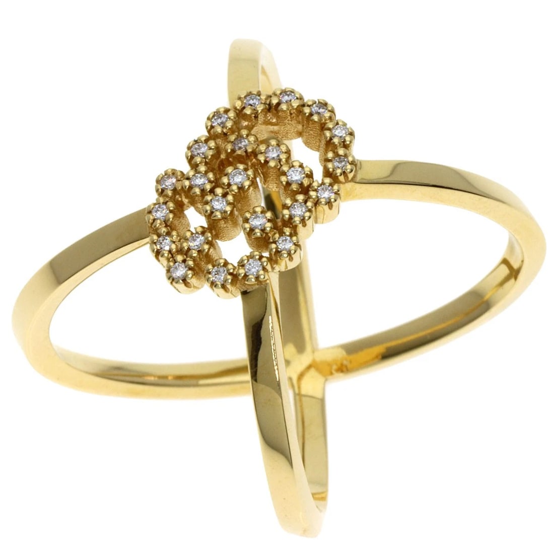 GUCCI GG RUNNING DIAMOND RING - 2