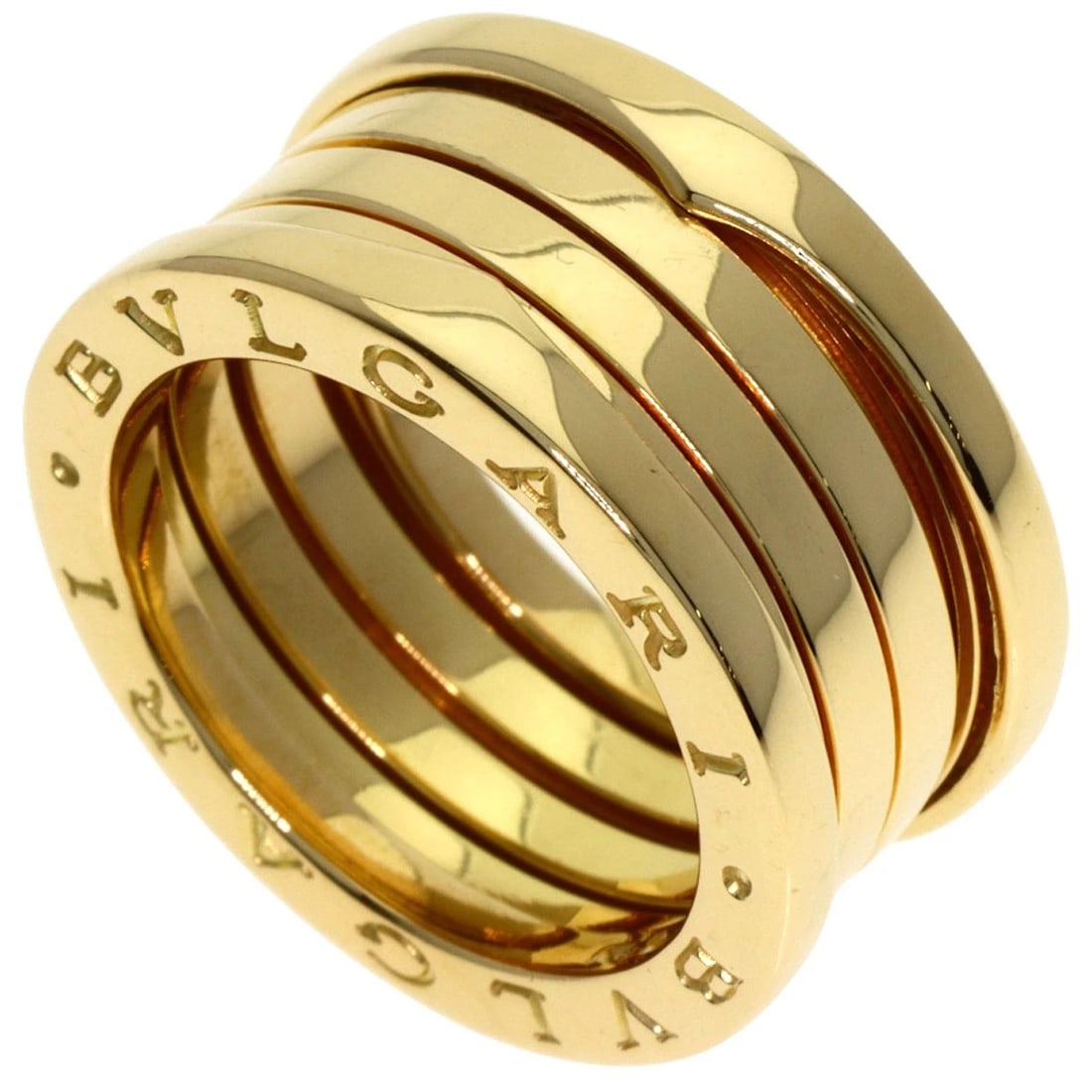 BVLGARI B.ZERO1 4 BANDRING K18 YELLOW GOLD: BVLGARI B.zero1 4 BandRing K18 Yellow Gold Brand: BVLGARI Type: Ring Material: K18 Yellow Gold, Color: Exterior Color Gold Size: 6.5 (US) Accessories: None Accessories Notice: When purchas