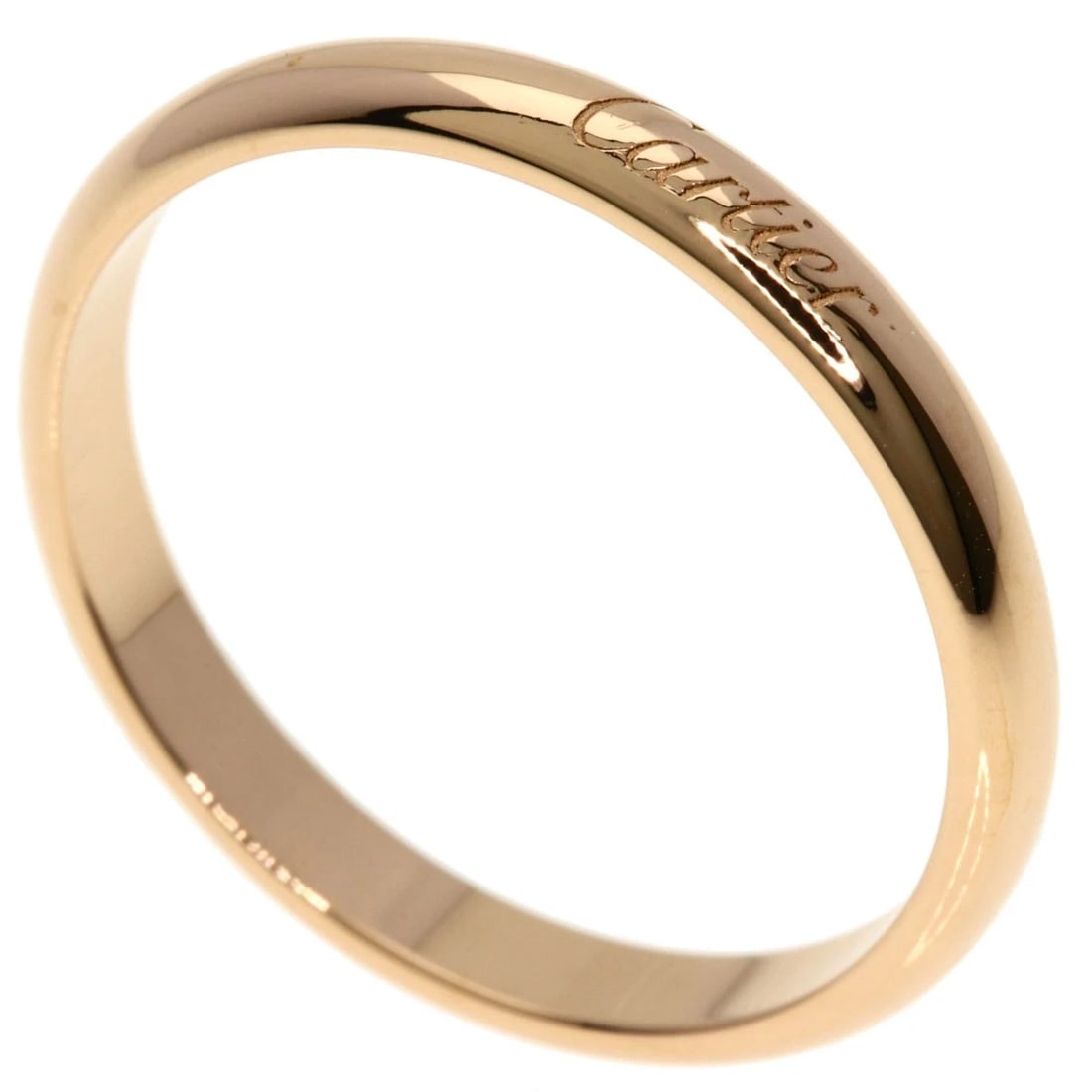 CARTIER WEDDING RING K18 PINK GOLD: CARTIER Wedding Ring K18 Pink Gold Brand: CARTIER Type: Ring Material: K18 Pink Gold, Color: Exterior Color Gold Size: 10.5 (US) Accessories: None Accessories Notice: When purchasing pre-o