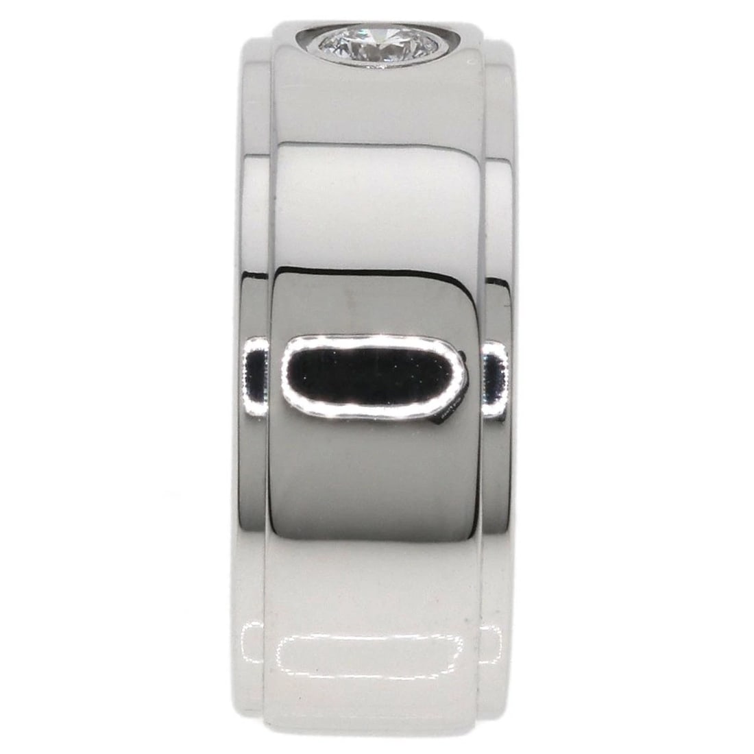 CARTIER FORTUNE RING 1P DIAMOND RING K18 WHITE GOLD: CARTIER Fortune Ring 1P Diamond Ring K18 White Gold Brand: CARTIER Type: Ring Material: K18 White Gold, Main Stone/Creation Natural Color: Exterior Color Silver Size: 5 (US) Accessories: None