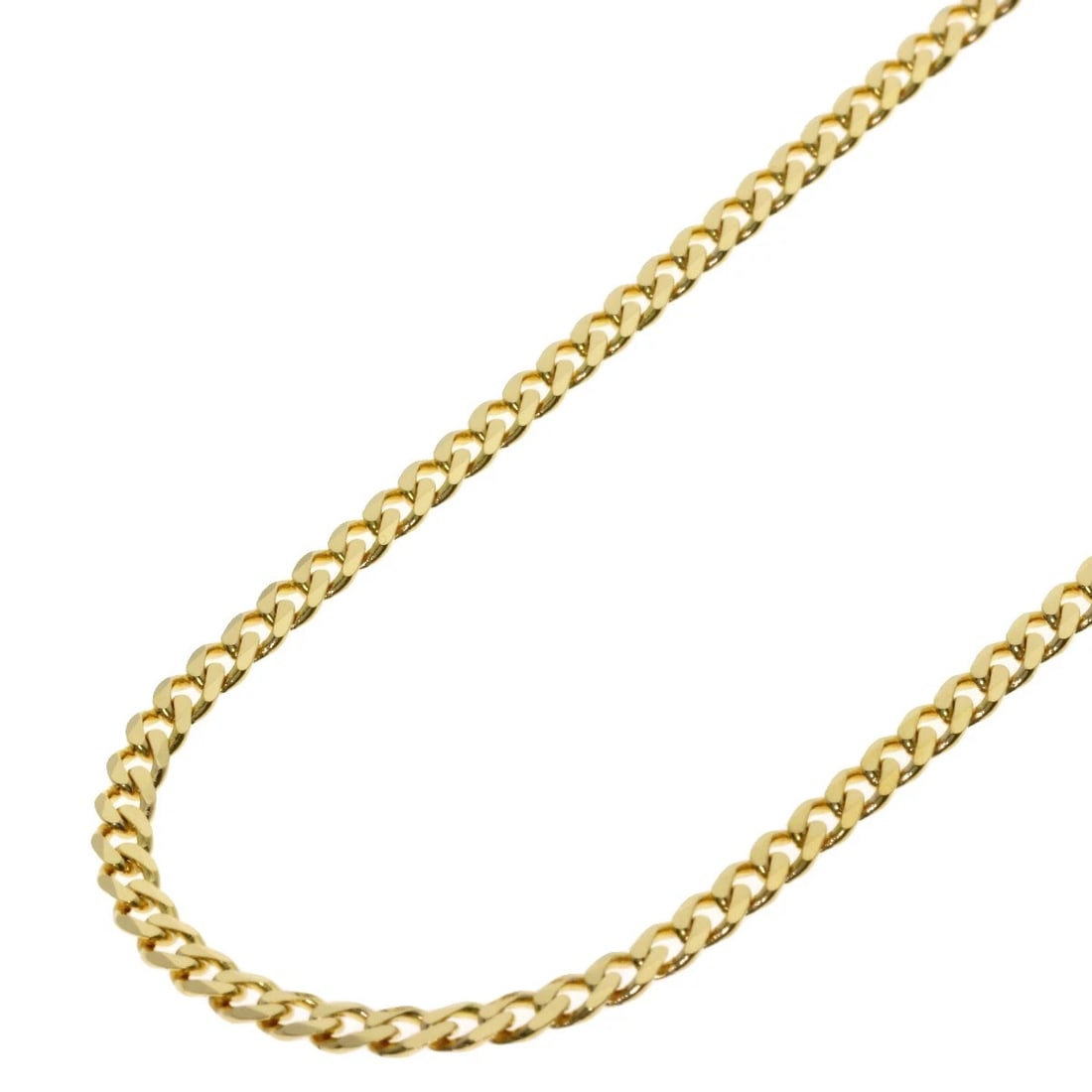 CURB CHAIN KIHEI 6 SIDES NECKLACE K18 YELLOW GOLD: Curb chain Kihei 6 sides Necklace K18 Yellow Gold Brand: SELECT JEWELRY Type: Necklace Material: K18 Yellow Gold, Color: Exterior Color Gold Size: Chain Length:23.4inch/59.5cm Chain