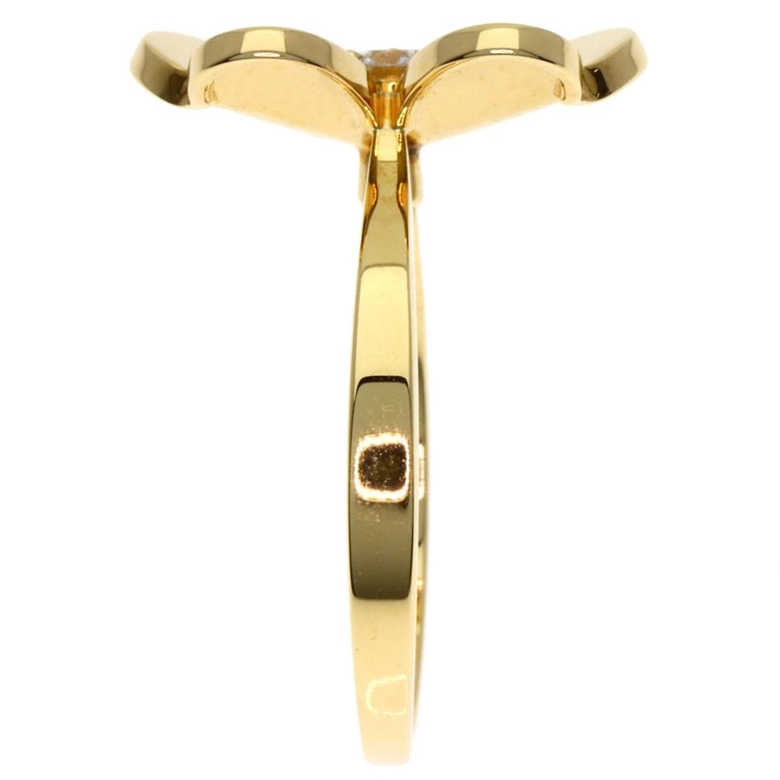 VAN CLEEF & ARPELS FRIVOLE 1 FLOWER SMALL MODEL RING: Van Cleef & Arpels Frivole 1 Flower Small Model Ring Brand: Van Cleef & Arpels Type: Ring Material: K18 Yellow Gold, Main Stone/Creation Natural Color: Exterior Color Gold Size: 5.25 (US) Accesso