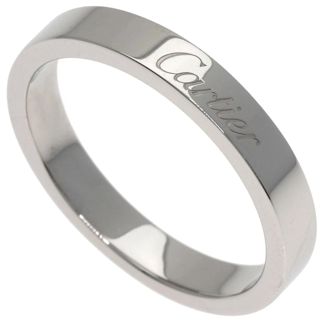 CARTIER ENGRAVED RING PLATINUM PT950 (1 of 3)