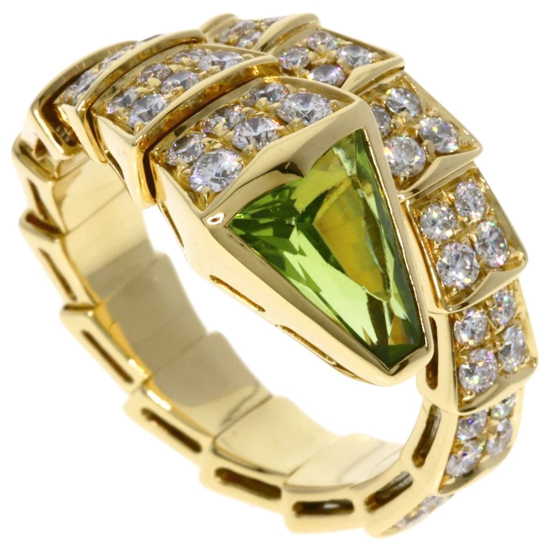 BVLGARI SERPENTI PERIDOT DIAMOND L SIZE NECKLACE (1 of 5)